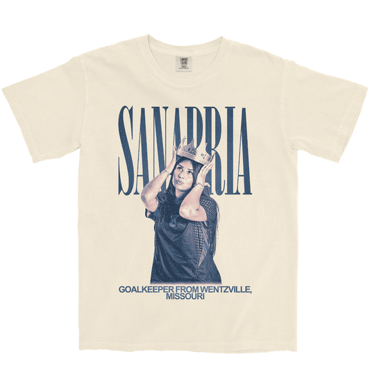 EMILY SANABRIA VINTAGE IVORY TEE