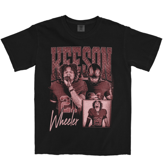 KEESON WHEELER GRAPHIC BLACK TEE