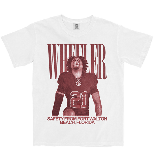KEESON WHEELER VINTAGE WHITE TEE