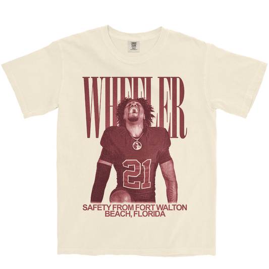 KEESON WHEELER VINTAGE IVORY TEE