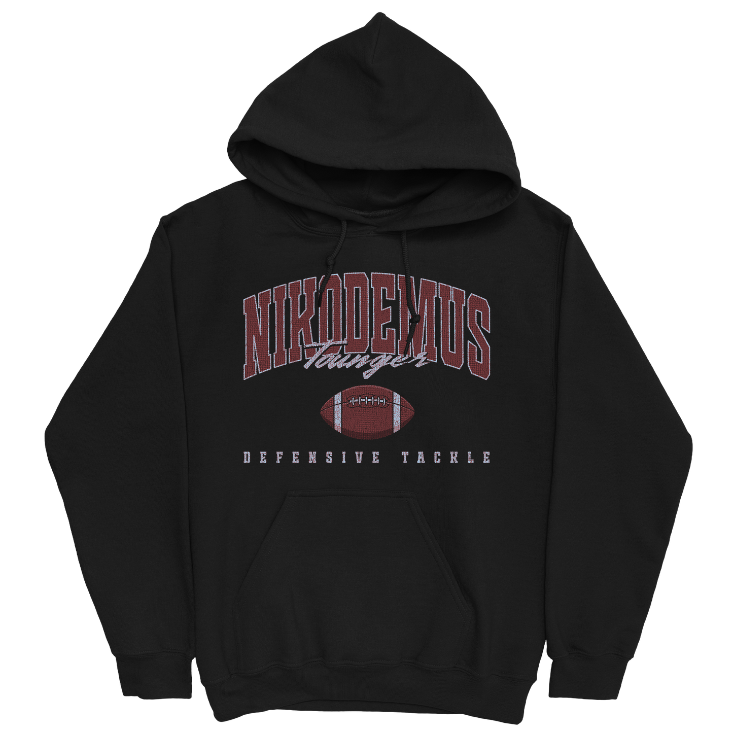 NIKODEMUS TOUNGER RETRO BLACK HOODIE