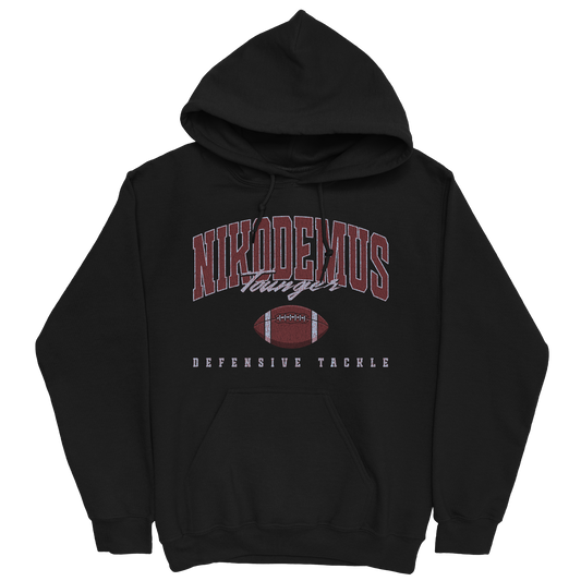 NIKODEMUS TOUNGER RETRO BLACK HOODIE