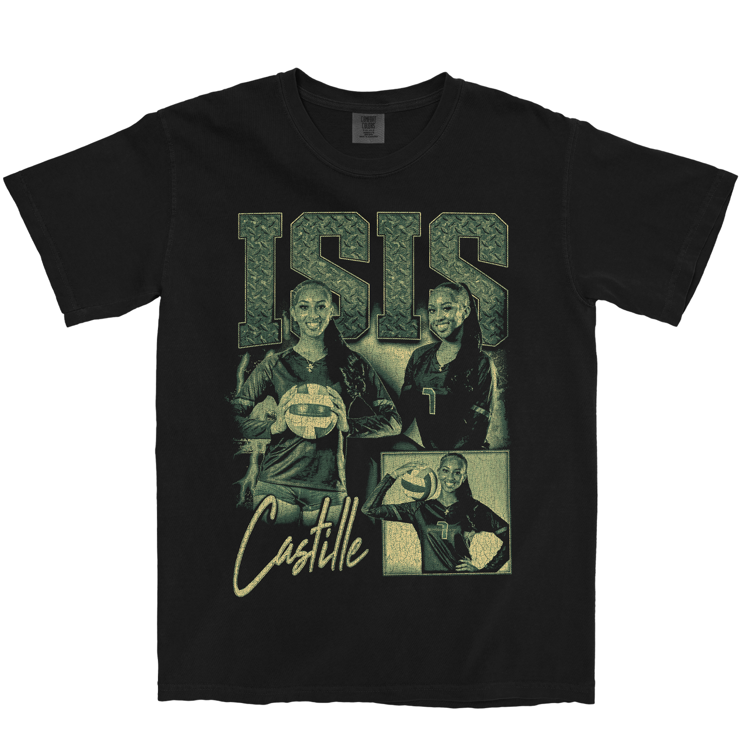 ISIS CASTILLE GRAPHIC BLACK TEE