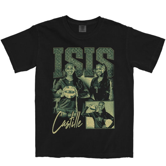 ISIS CASTILLE GRAPHIC BLACK TEE