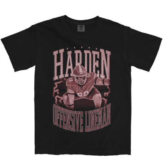 DEREK HARDEN VINTAGE BLACK TEE