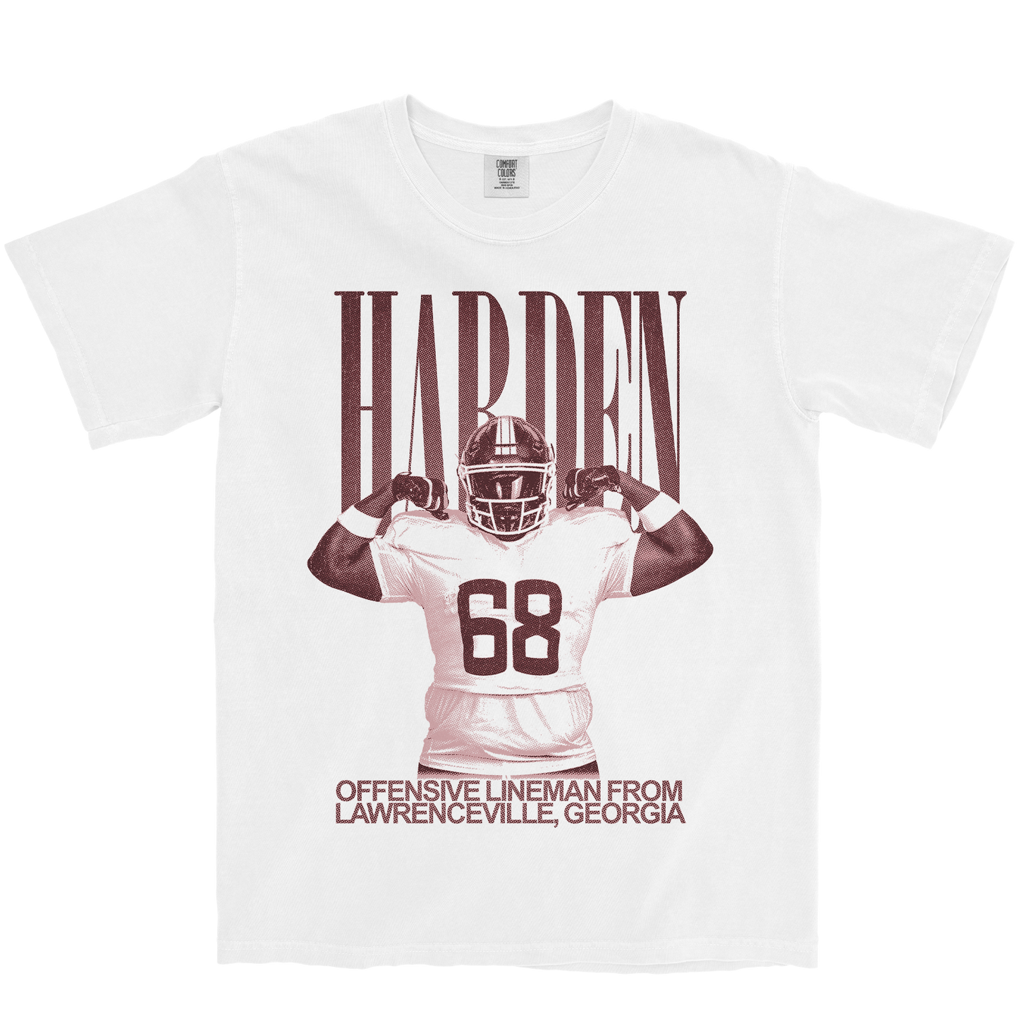 DEREK HARDEN VINTAGE WHITE TEE