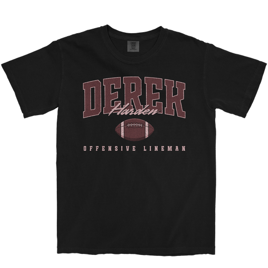 DEREK HARDEN RETRO BLACK TEE
