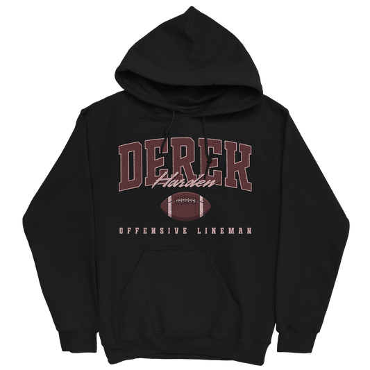 DEREK HARDEN RETRO BLACK HOODIE