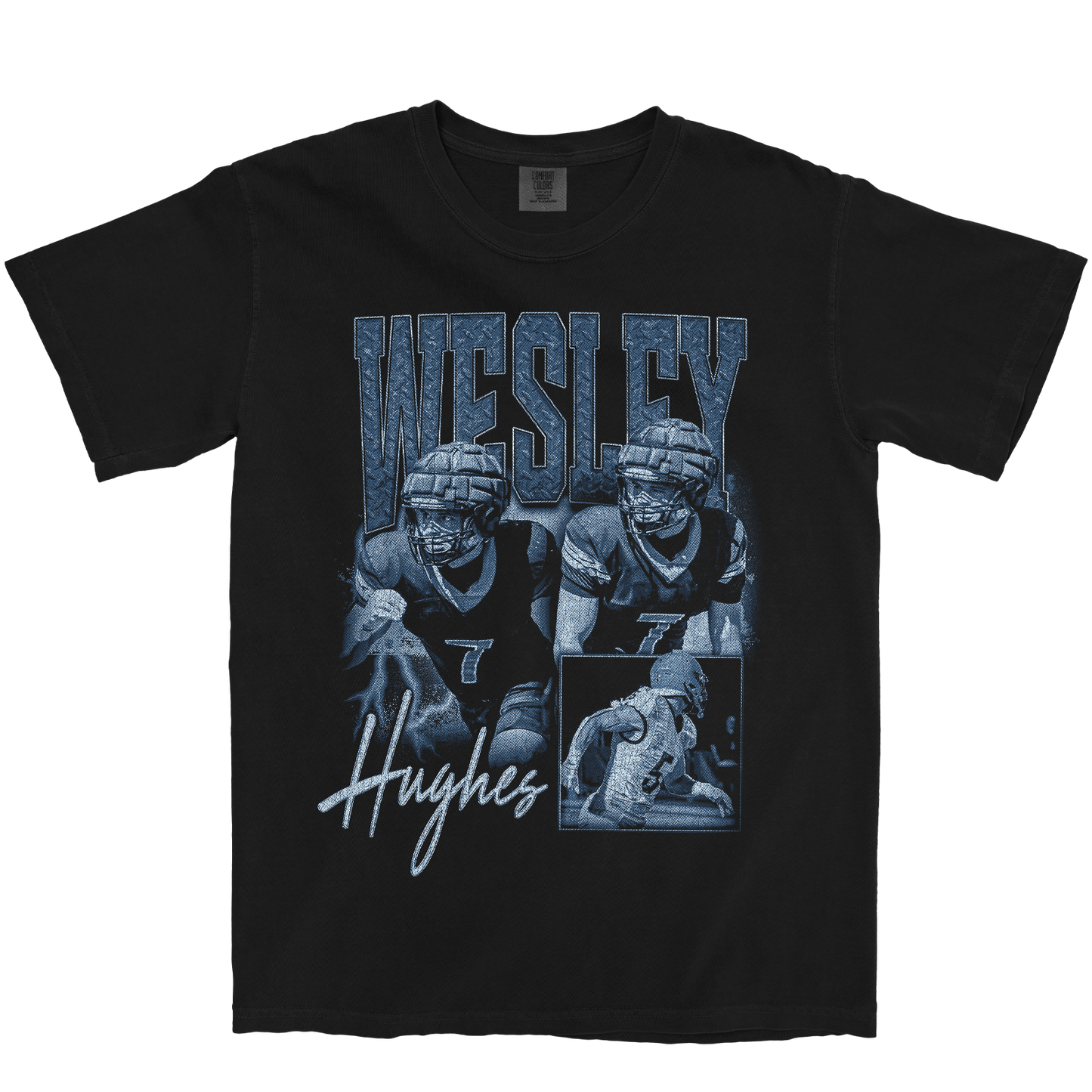 WESLEY HUGHES GRAPHIC BLACK TEE