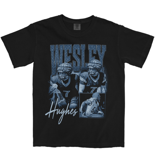 WESLEY HUGHES GRAPHIC BLACK TEE