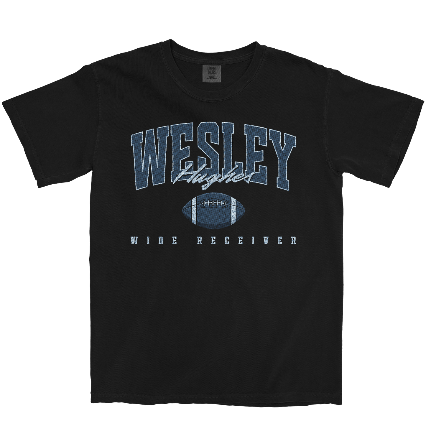 WESLEY HUGHES RETRO BLACK TEE