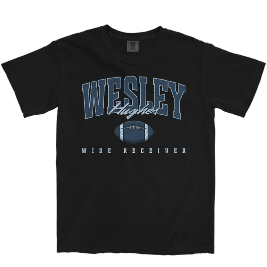 WESLEY HUGHES RETRO BLACK TEE