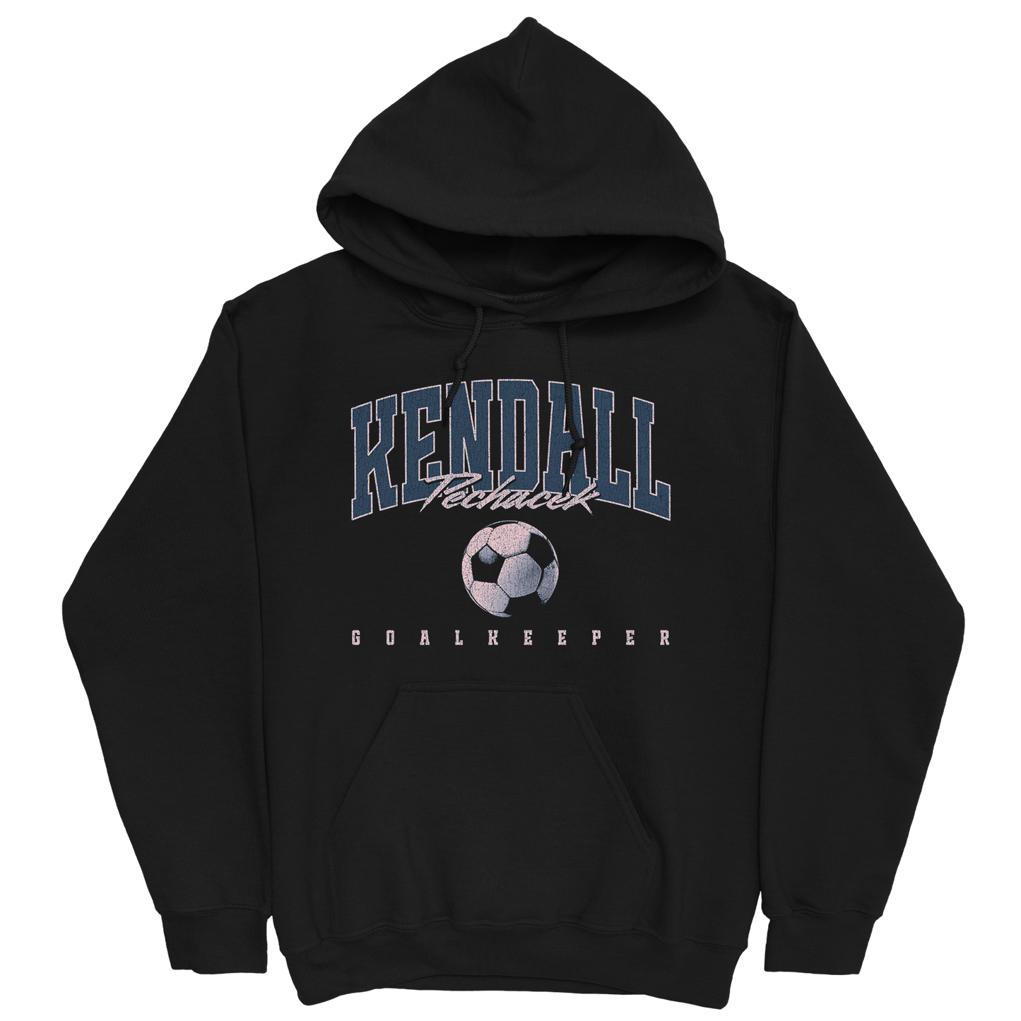 KENDALL PECHACEK RETRO BLACK HOODIE