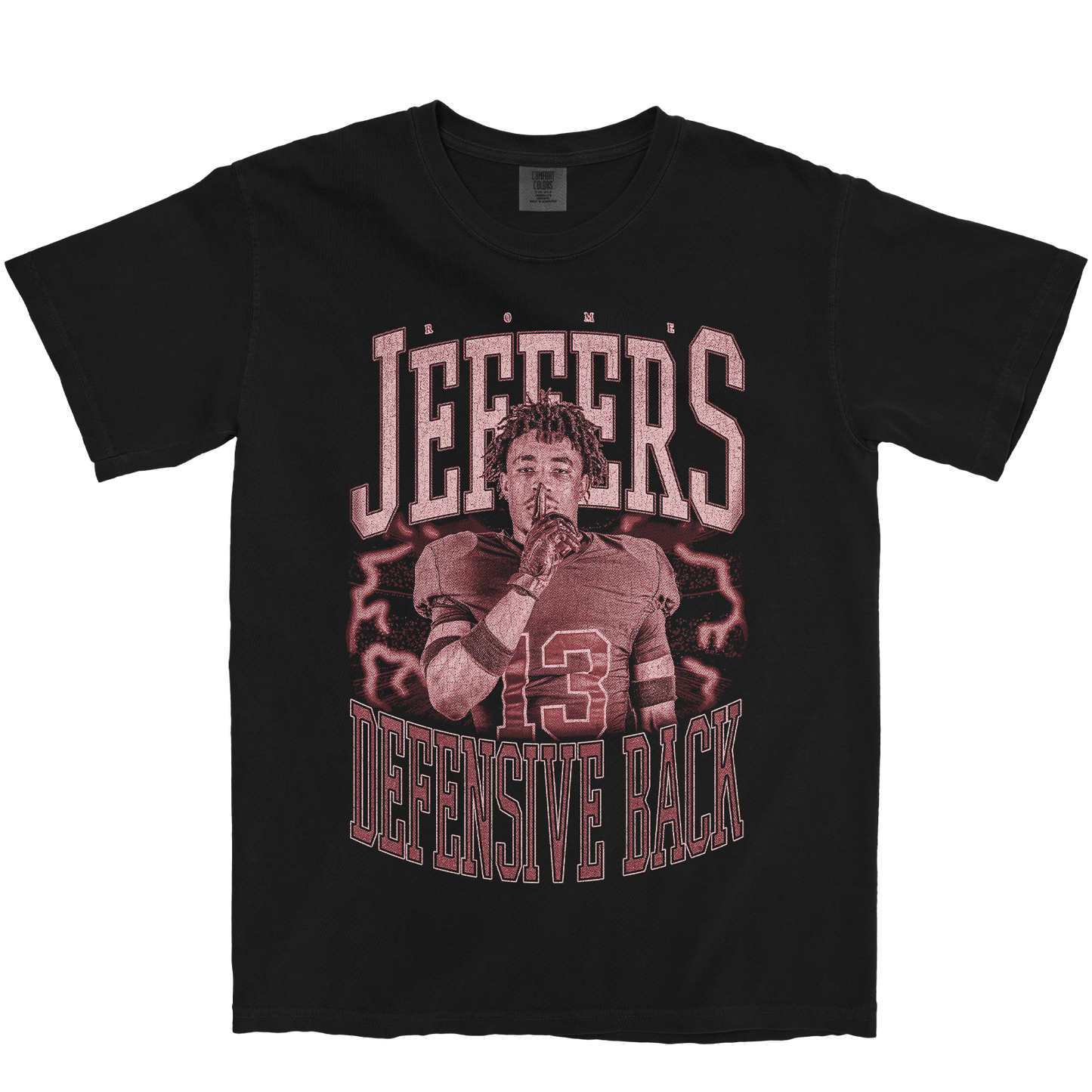 ROME JEFFERS VINTAGE BLACK TEE