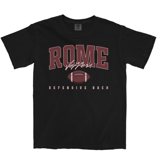 ROME JEFFERS RETRO BLACK TEE