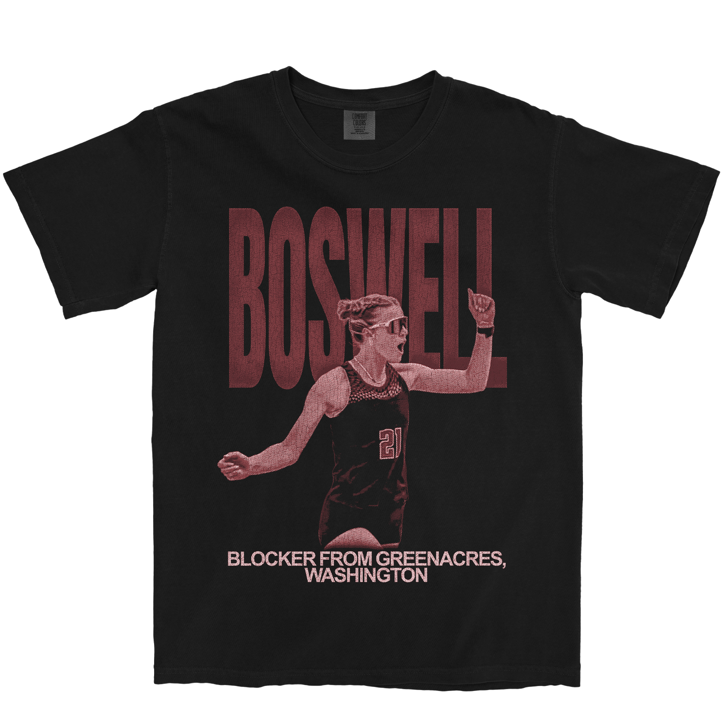ASHLEY BOSWELL VINTAGE BLACK TEE