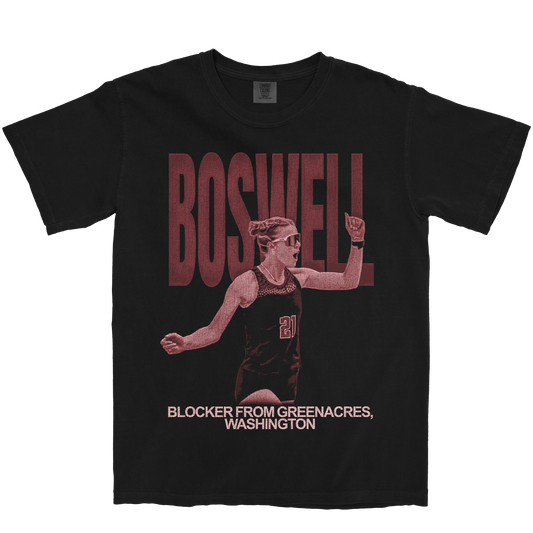 ASHLEY BOSWELL VINTAGE BLACK TEE