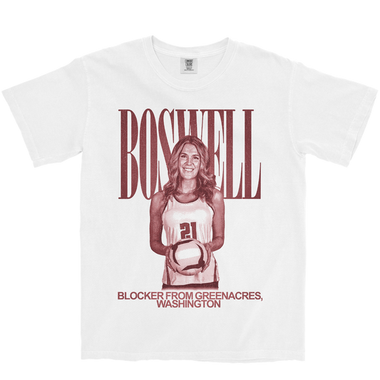 ASHLEY BOSWELL VINTAGE WHITE TEE