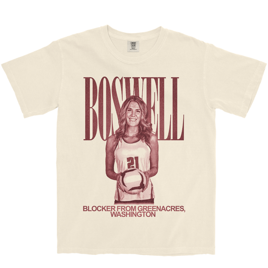 ASHLEY BOSWELL VINTAGE IVORY TEE