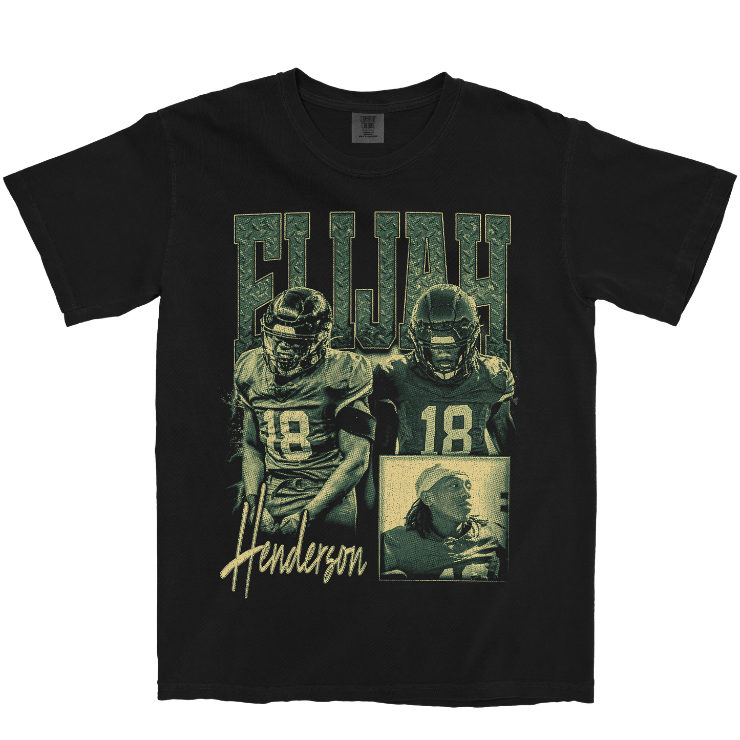 ELIJAH HENDERSON GRAPHIC BLACK TEE