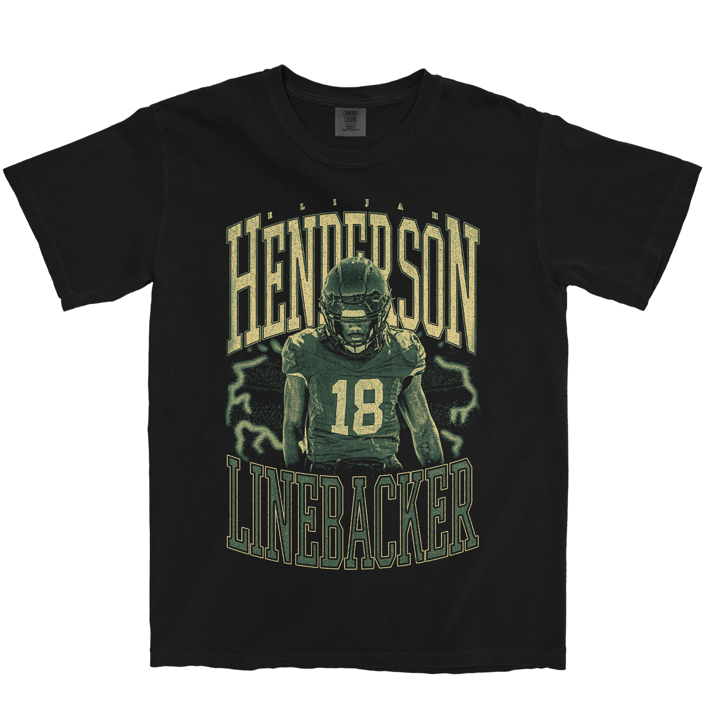 ELIJAH HENDERSON VINTAGE BLACK TEE