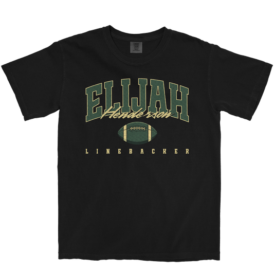 ELIJAH HENDERSON RETRO BLACK TEE