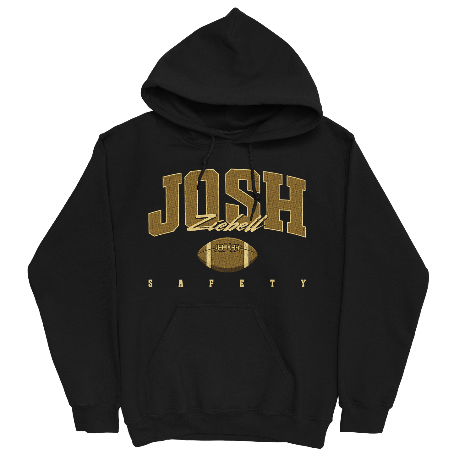 JOSH ZIEBELL RETRO BLACK HOODIE