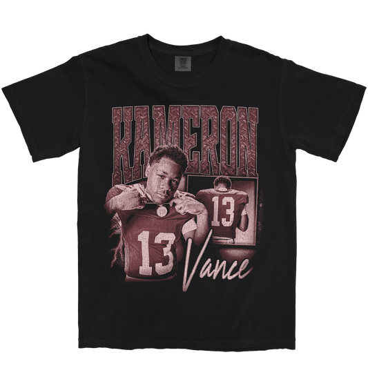 KAMERON VANCE GRAPHIC BLACK TEE