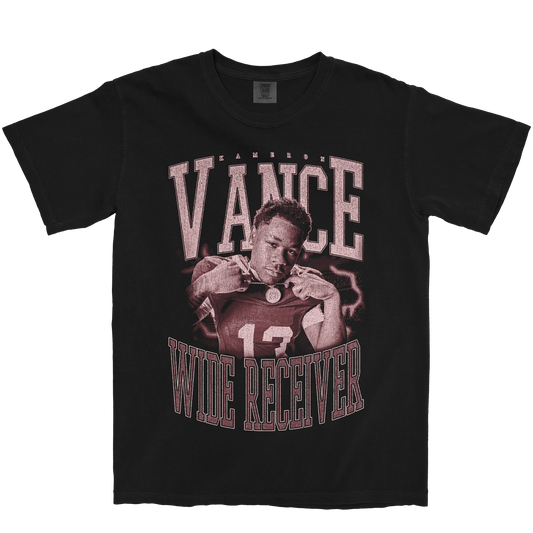 KAMERON VANCE VINTAGE BLACK TEE