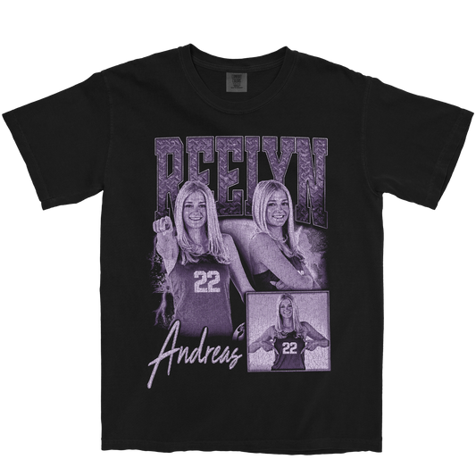 REELYN ANDREAS GRAPHIC BLACK TEE