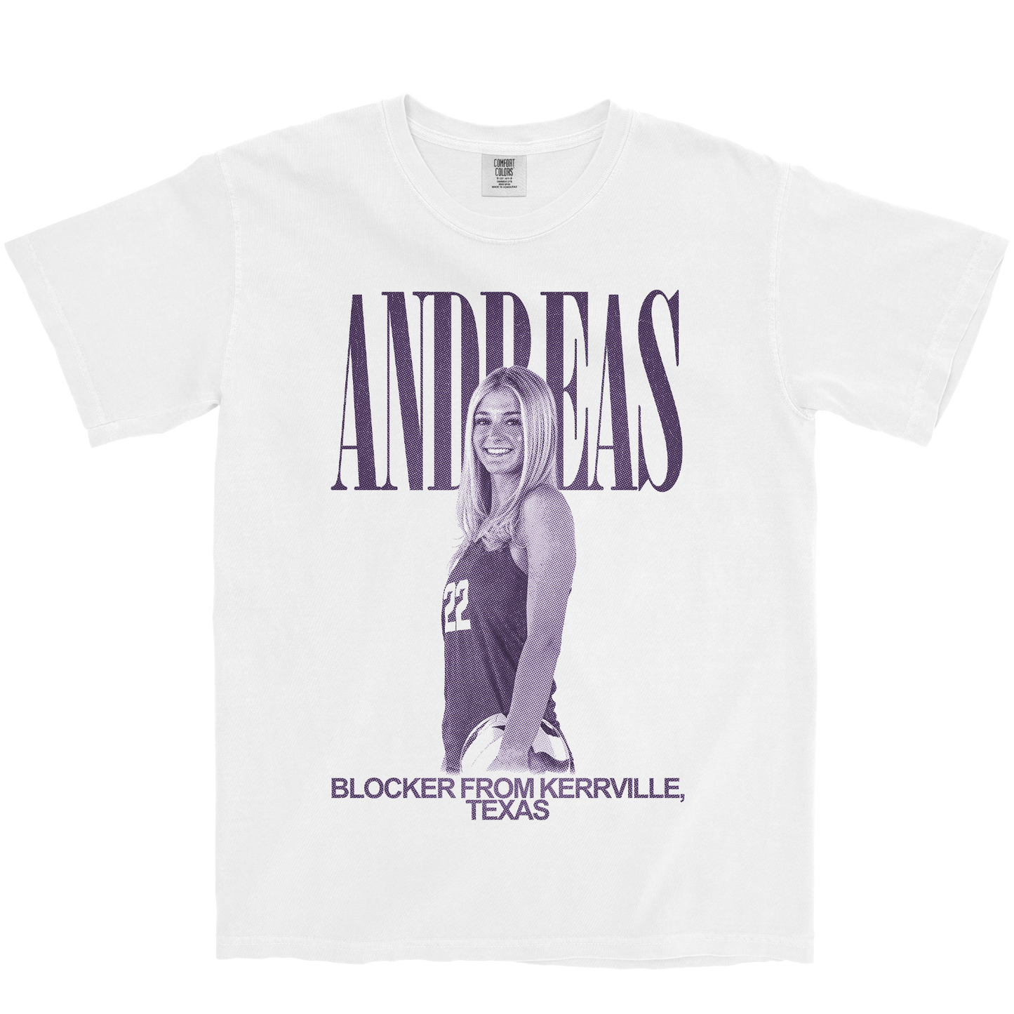 REELYN ANDREAS VINTAGE WHITE TEE