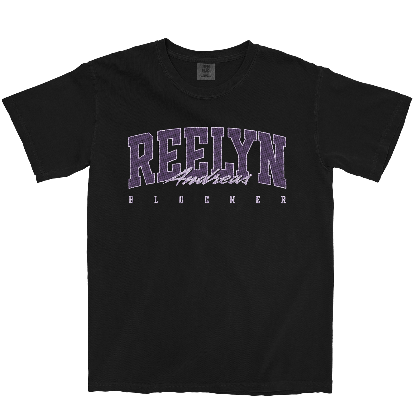 REELYN ANDREAS RETRO BLACK TEE