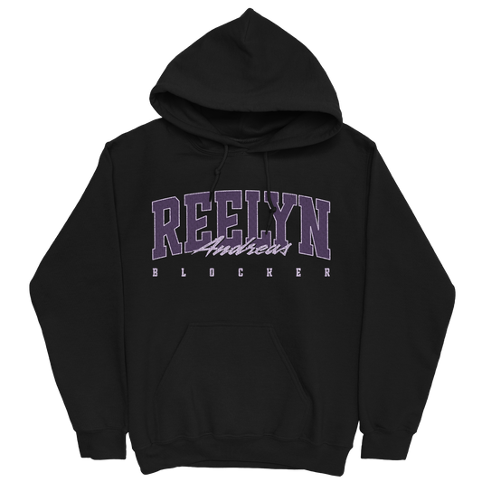 REELYN ANDREAS RETRO BLACK HOODIE