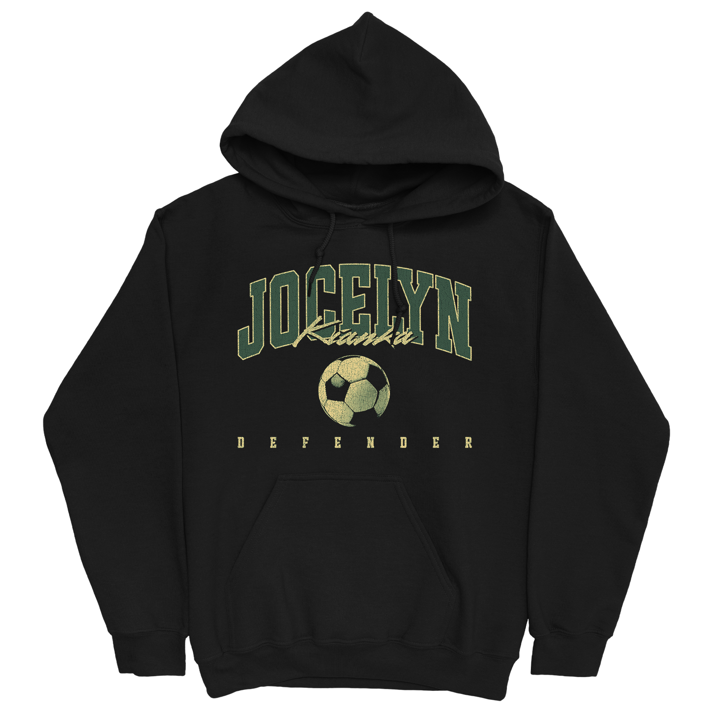 JOCELYN KIANKA RETRO BLACK HOODIE