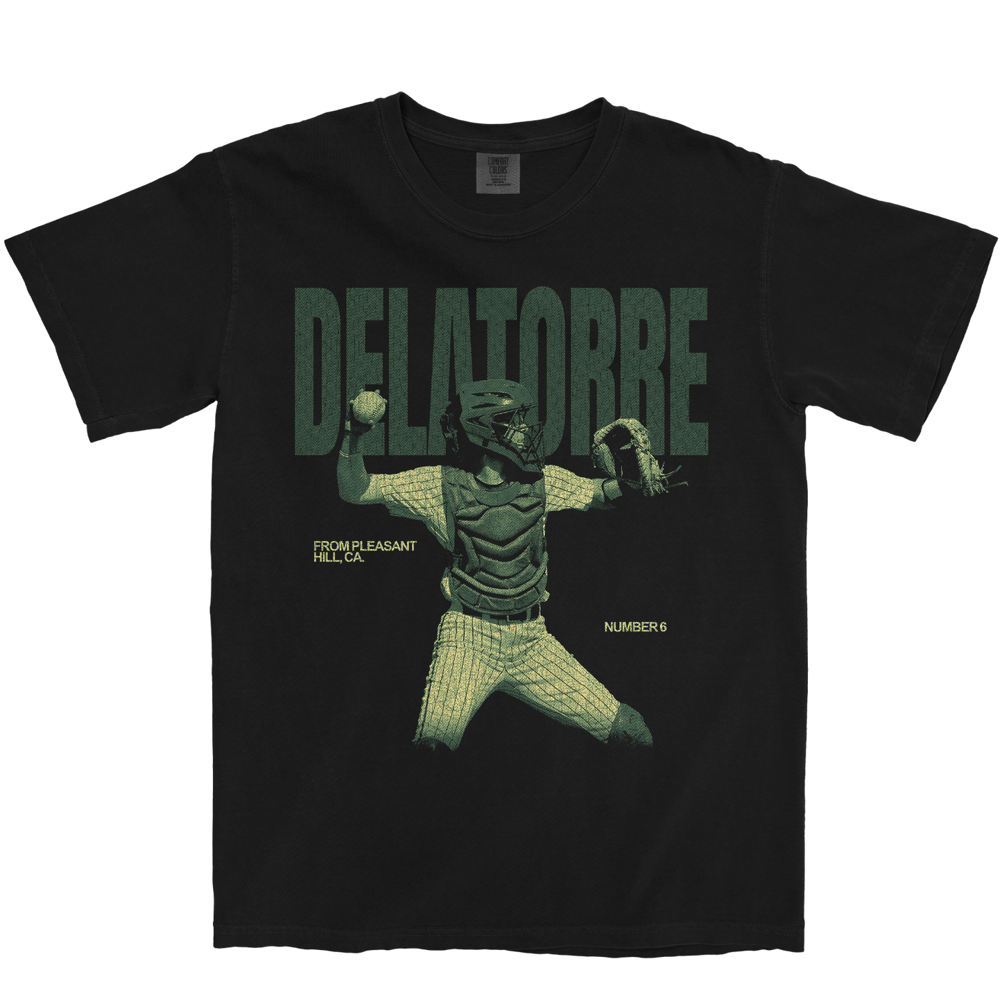JESSICA DELATORRE VINTAGE BLACK TEE