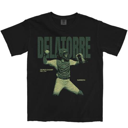 JESSICA DELATORRE VINTAGE BLACK TEE