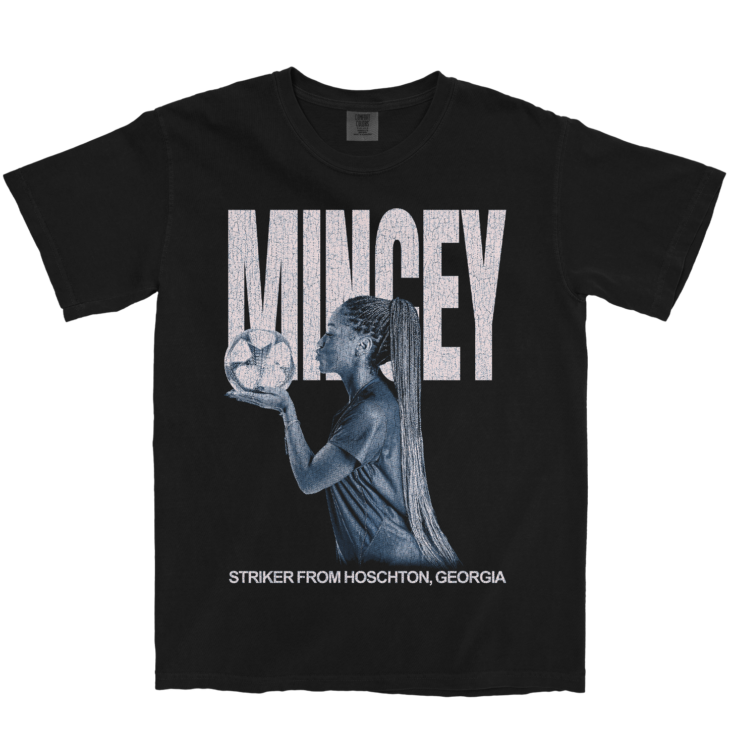 ANIYA MINCEY VINTAGE BLACK TEE