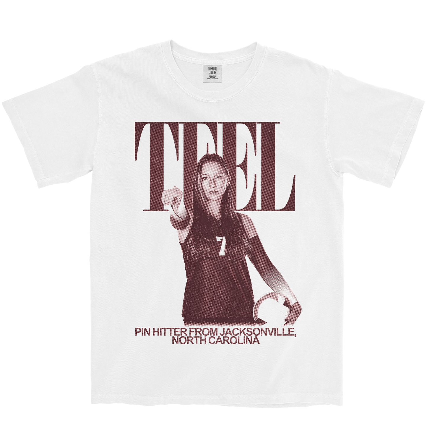 LOVINA TEEL VINTAGE WHITE TEE