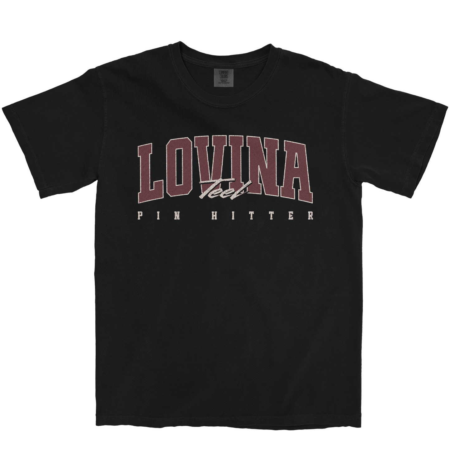 LOVINA TEEL RETRO BLACK TEE