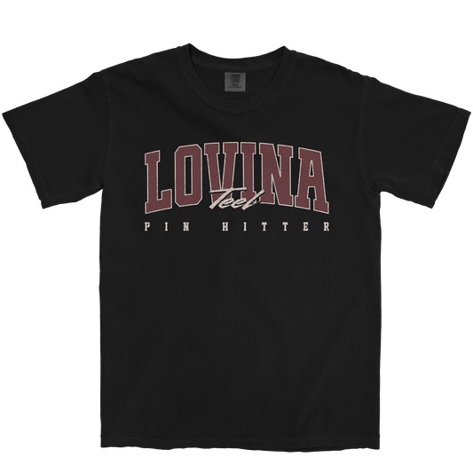 LOVINA TEEL RETRO BLACK TEE
