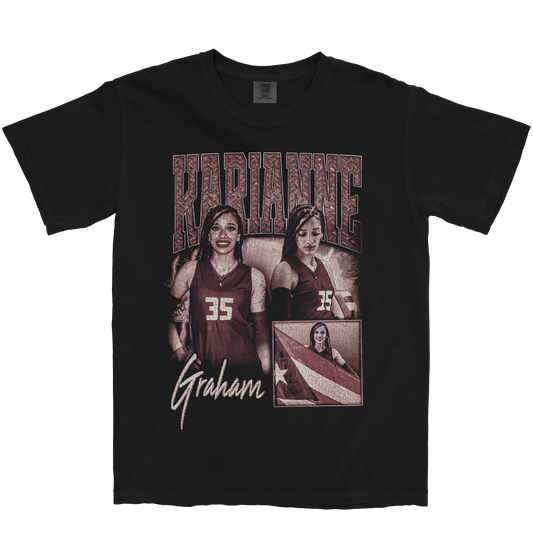 KARIANNE GRAHAM GRAPHIC BLACK TEE