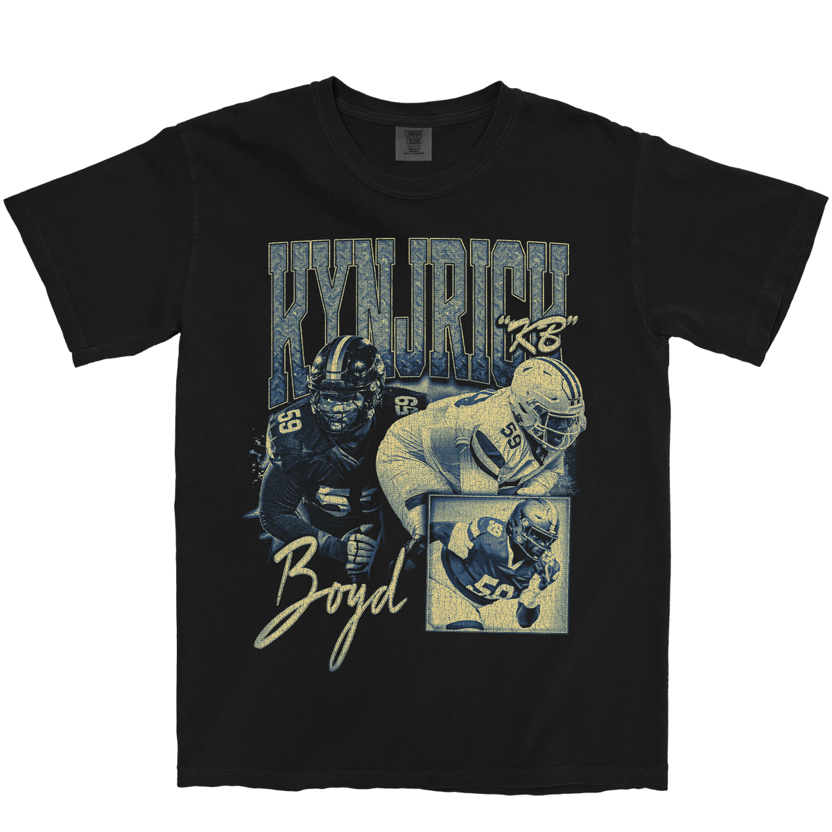 KYNJRICK BOYD GRAPHIC BLACK TEE