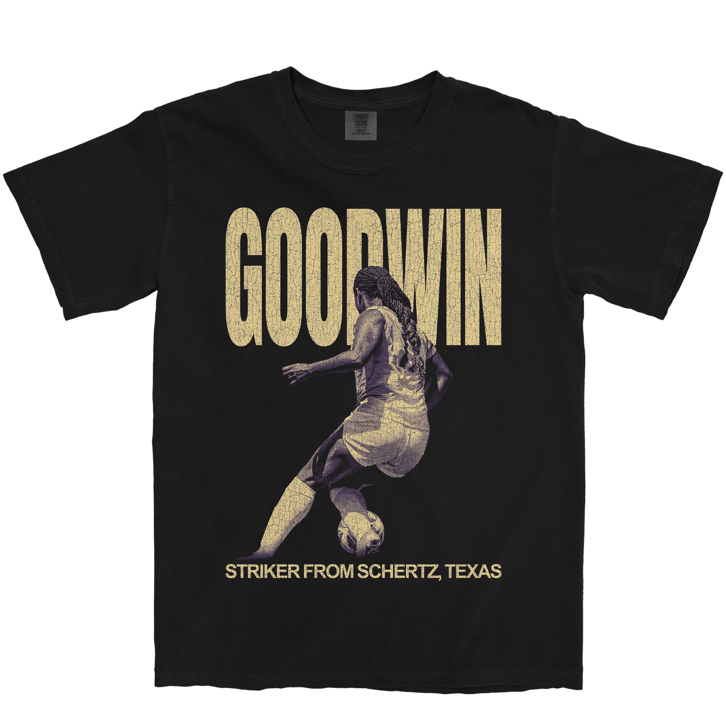 ASIA GOODWIN VINTAGE BLACK TEE