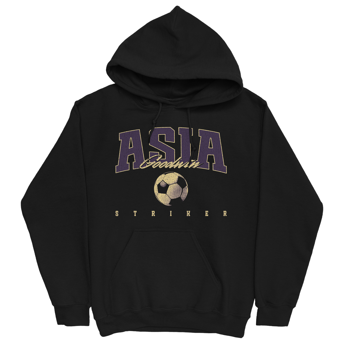 ASIA GOODWIN RETRO BLACK HOODIE