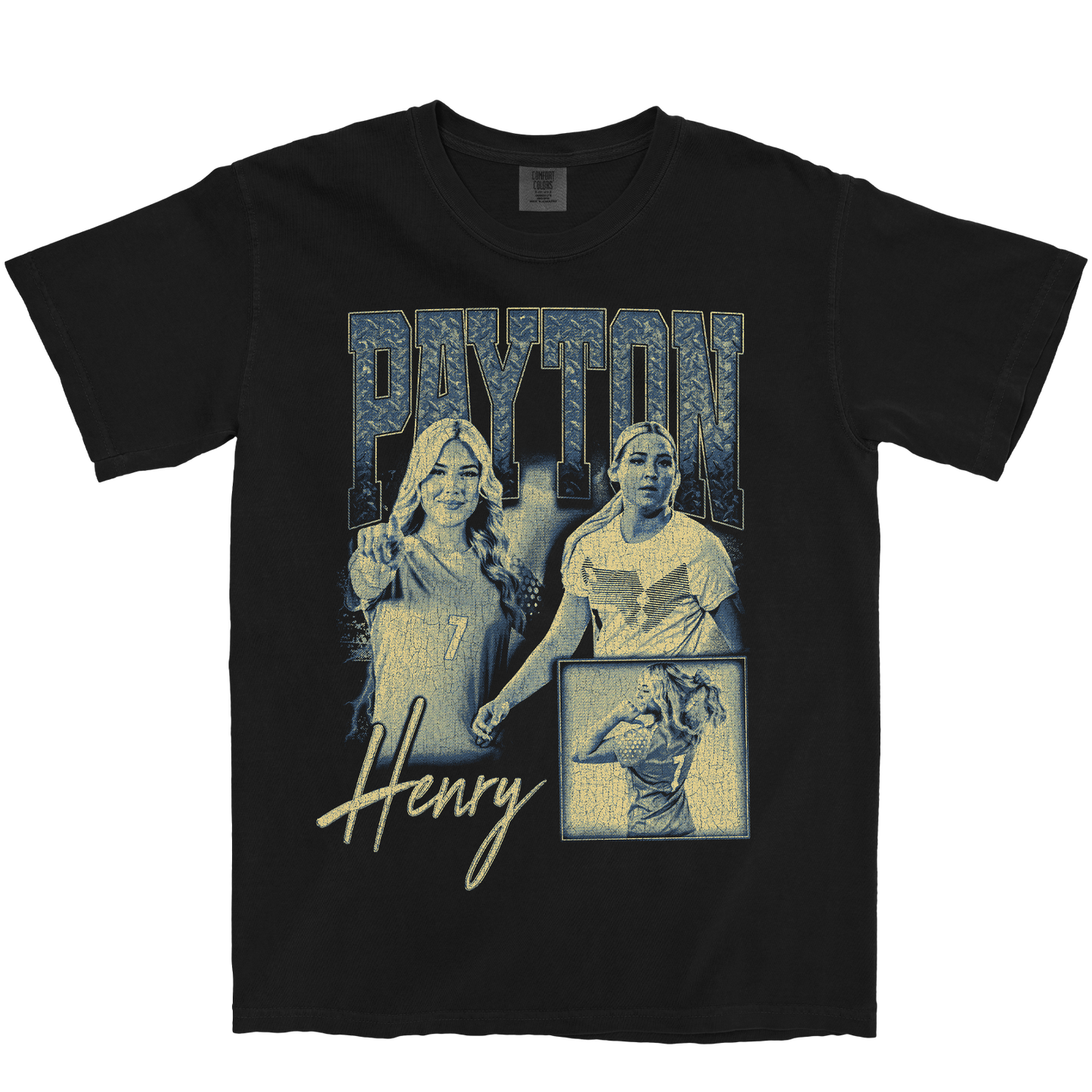 PAYTON HENRY GRAPHIC BLACK TEE