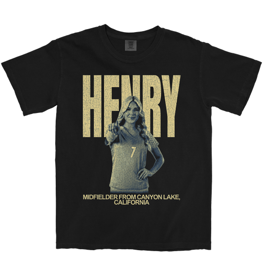 PAYTON HENRY VINTAGE BLACK TEE