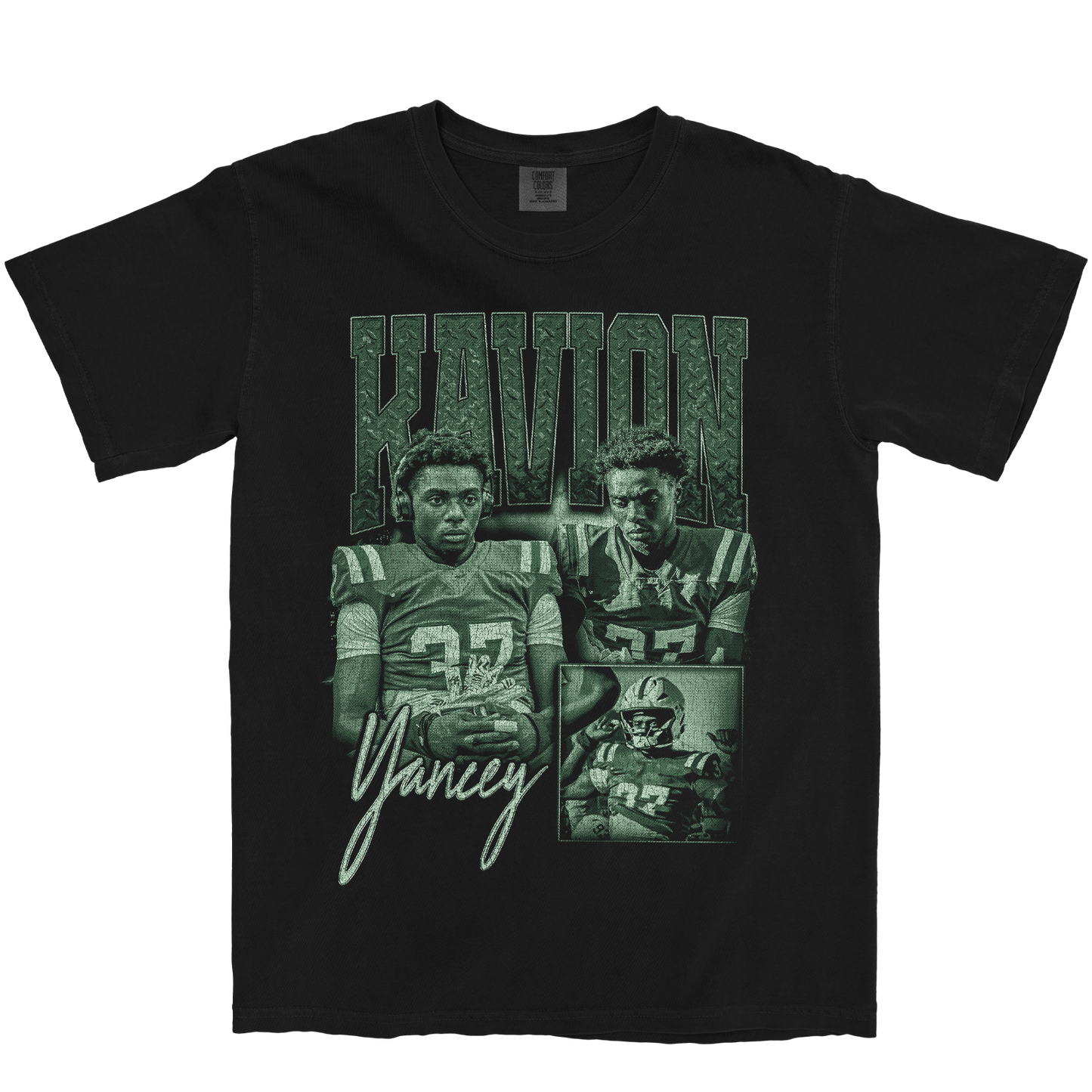 KAVION YANCEY GRAPHIC BLACK TEE