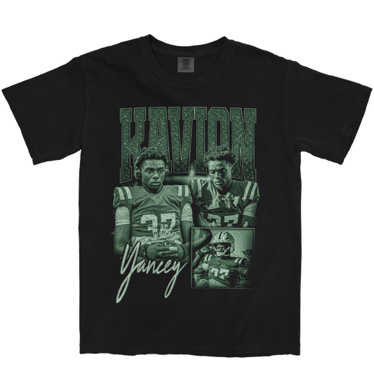 KAVION YANCEY GRAPHIC BLACK TEE
