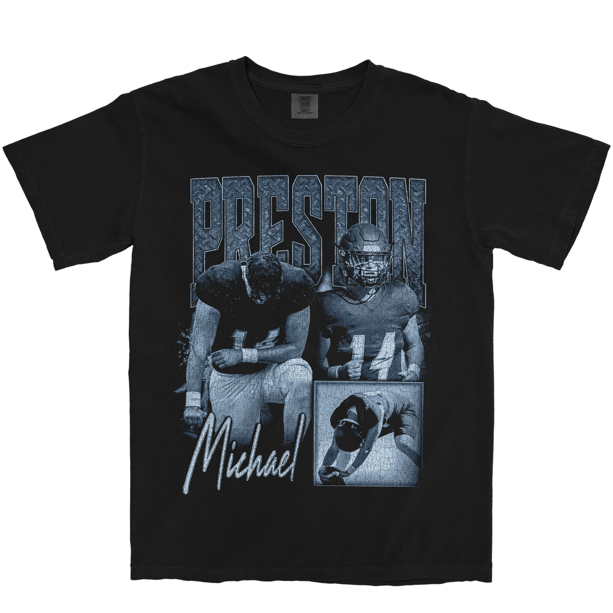 PRESTON MICHAEL GRAPHIC BLACK TEE