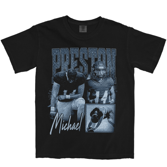 PRESTON MICHAEL GRAPHIC BLACK TEE